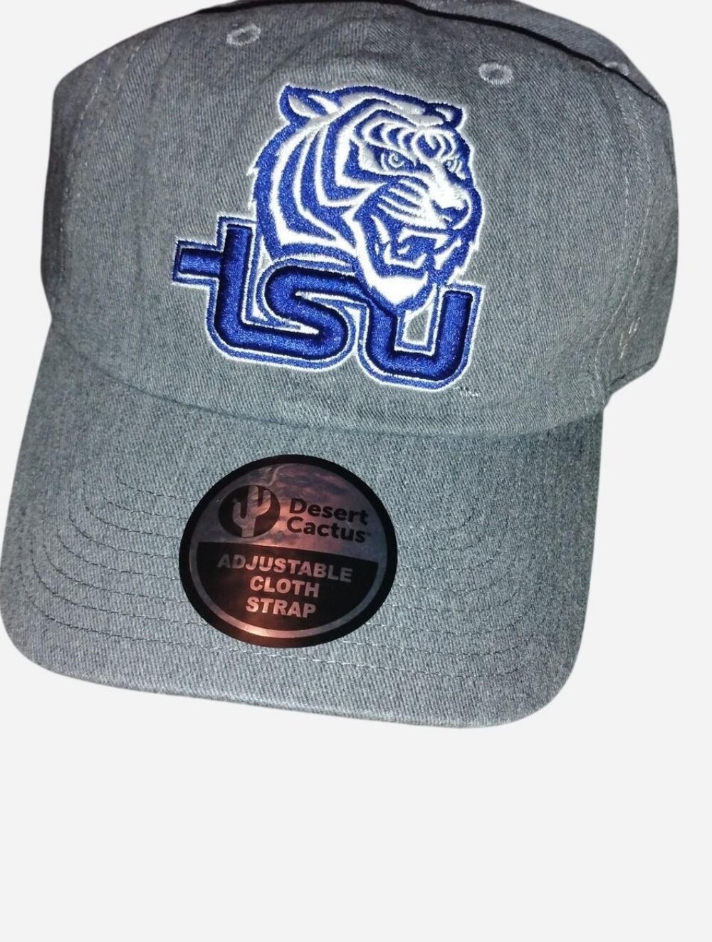 Tennessee State University TSU Tigers Baseball Hat Cap - Grey (Desert Cactus) Ne